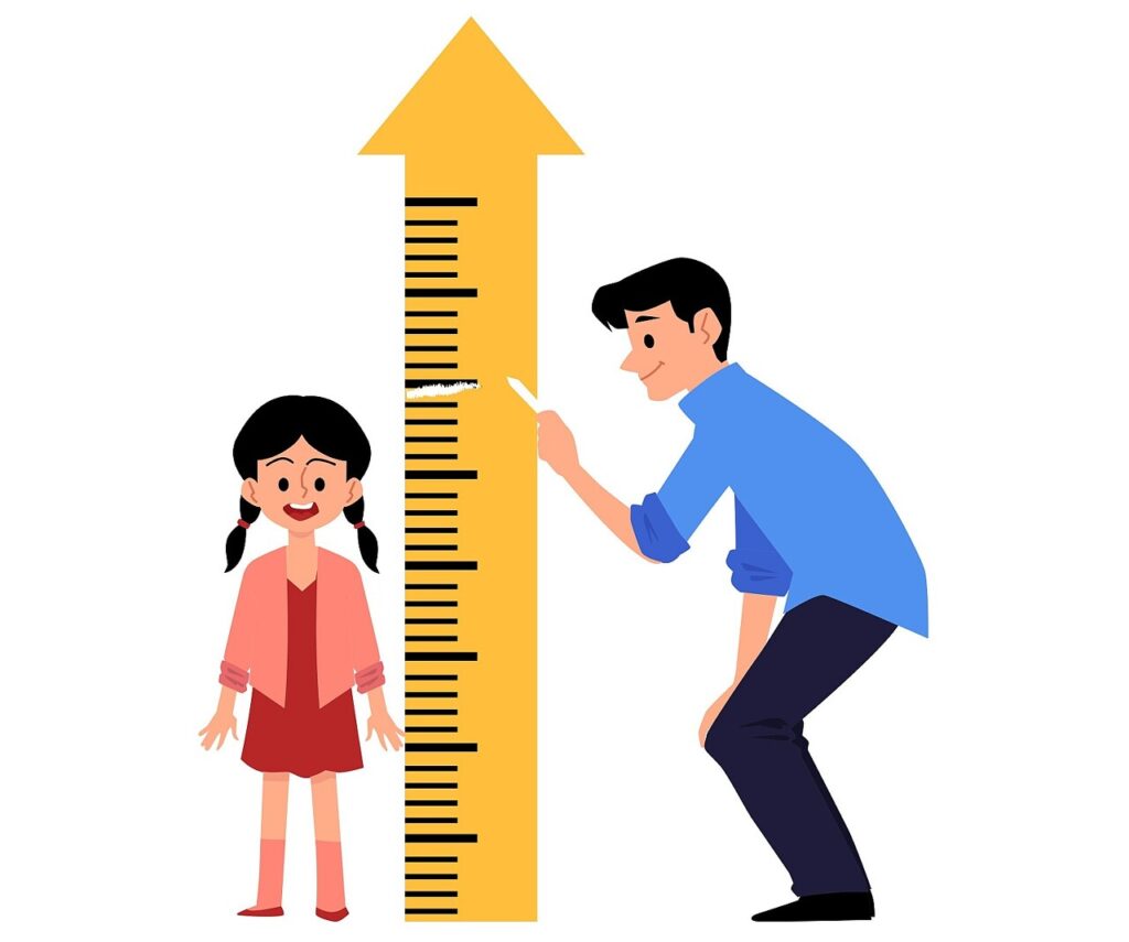 Durante o estirão puberal, as meninas experimentam um aumento significativo na velocidade de crescimento, ganhando em média cerca de 9 a 10 centímetros por ano.